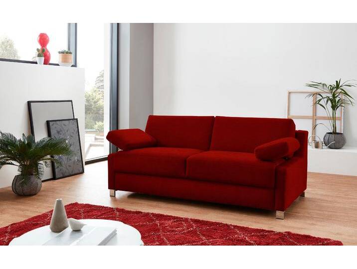 Schlafsofa BALI Viola, Dauerschläfer mit Seitenkissen , rot, B:181cm, 100% Polyester, Sofas, in 140er und 160er Breite, 3 Varianten, auch mit Ergoflex-Lattenrost Schlafsofa BALI Viola, Dauerschläfer mit Seitenkissen , rot, B:181cm, 100% Polyester, Sofas, in 140er und 160er Breite, 3 Varianten, auch mit Ergoflex-Lattenrost von Bali