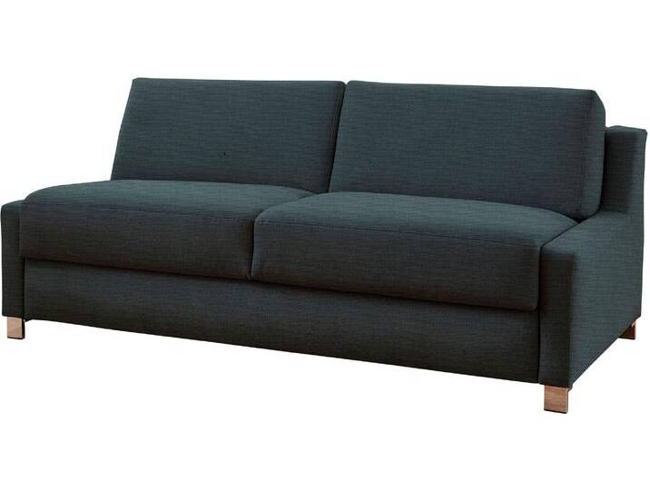 Schlafsofa BALI Viola, Dauerschläfer , blau (rauchblau), B:181cm, 100% Polyester, Sofas, in 140er und 160er Breite, 3 Varianten, auch mit Ergoflex-Lattenrost von Bali