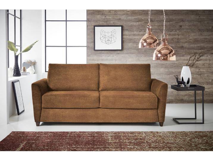 Schlafsofa BERGAMO ca. 140x200cm in Stoff braun von Bali