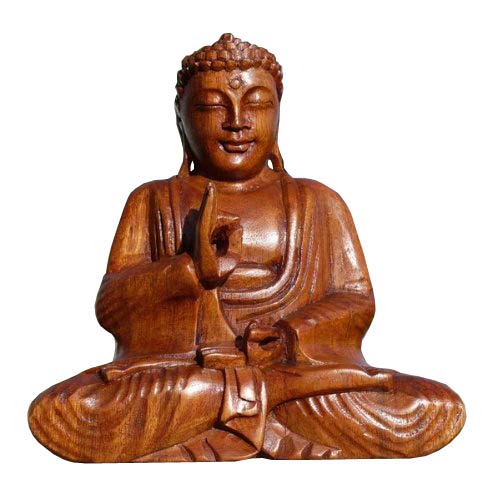 Super schöner 20 cm BUDDHA Meditation HOLZ BUDDA Feng Shui BM20 von Wogeka