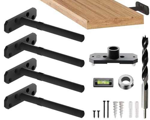 Schwebende Regalhalterung mit Vorrichtung, 12 mm, 20,3 cm Balin Designs Schwebende Regalhalterung mit Vorrichtung, 12 mm, 20,3 cm Balin Designs von Balin Designs