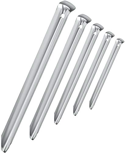 Balinco – Heringe Zelt mit V-Profil 50er Set 230x16 mm - Verzinkte Zeltheringe mit Lochöse – Stabile Erdnägel für Camping, Zelt, Pavillon, Sonnensegel, Abspannleinen – Bodenanker für mittelharte Böden von Balinco