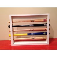 Mini-Baseballschläger-Display-Halter - Tischplatte Oder Wandhalterung Hält 5 Mini-Fledermäuse von BallParkWood
