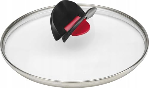 Ballarini Click & Cook Glasdeckel 20 cm 814F02.20 aus Glas mit einklappbaren Griffen Made in Italy, Grau von BALLARINI