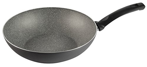 BALLARINI Lucca Granitium Wok, antihaftbeschichtet, 28 cm, grau von BALLARINI