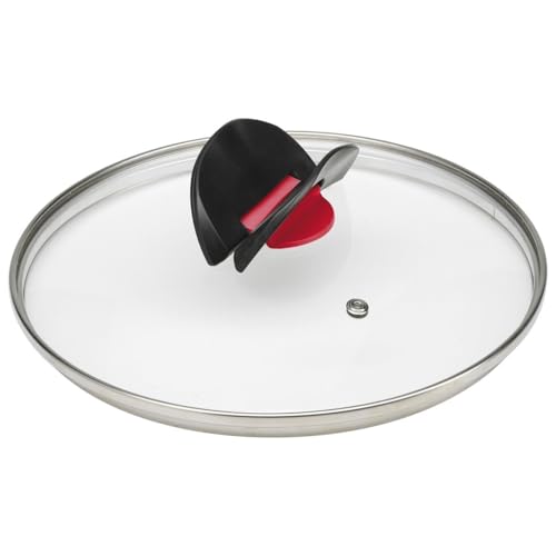 BALLARINI 1006402 Click & Cook Glasdeckel 16 cm 814F02.16 aus Glas mit einklappbaren Griffen Made in Italy, Grau von BALLARINI