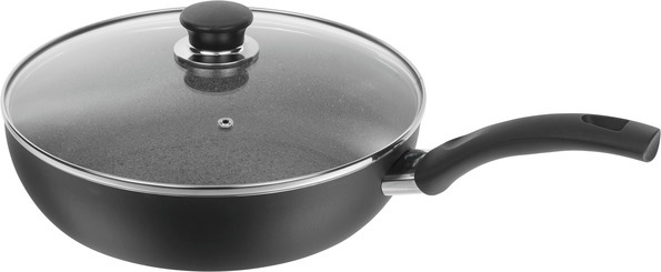 Ballarini Schmorpfanne mit Glasdeckel 28cm BOLOGNA GRANITIUM in Farbe Schwarz Ballarini Schmorpfanne mit Glasdeckel 28cm BOLOGNA GRANITIUM in Farbe Schwarz von Ballarini