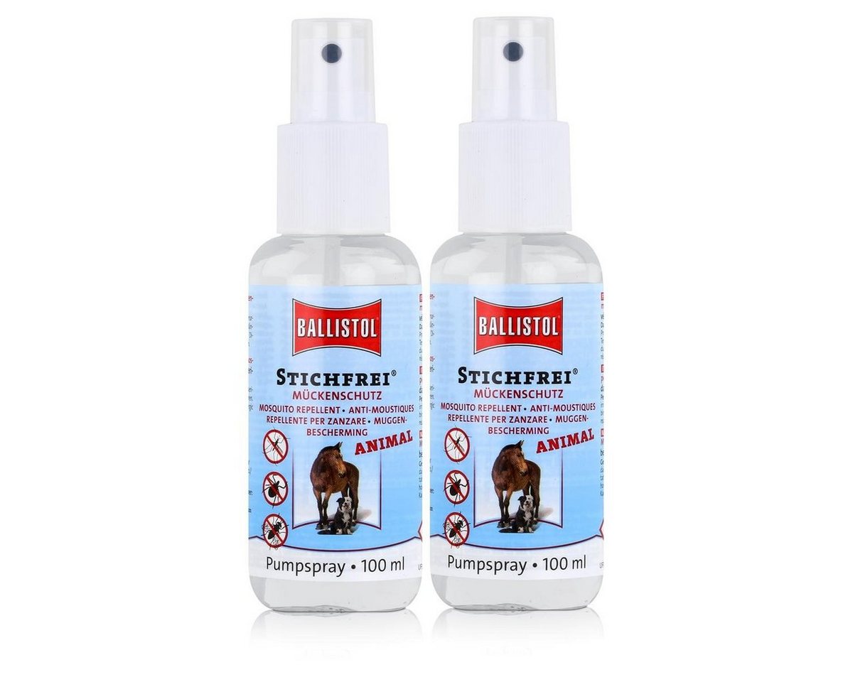 Ballistol Insektenspray Ballistol Stichfrei Animal Pump-Spray 100 ml - Mückenschutz (2er Pack) von Ballistol