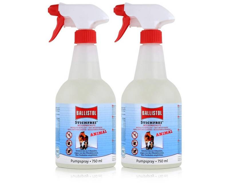 Ballistol Insektenspray Ballistol Stichfrei Animal Pumpsprüher 750ml - Gegen Mücken uvm. (2er von Ballistol