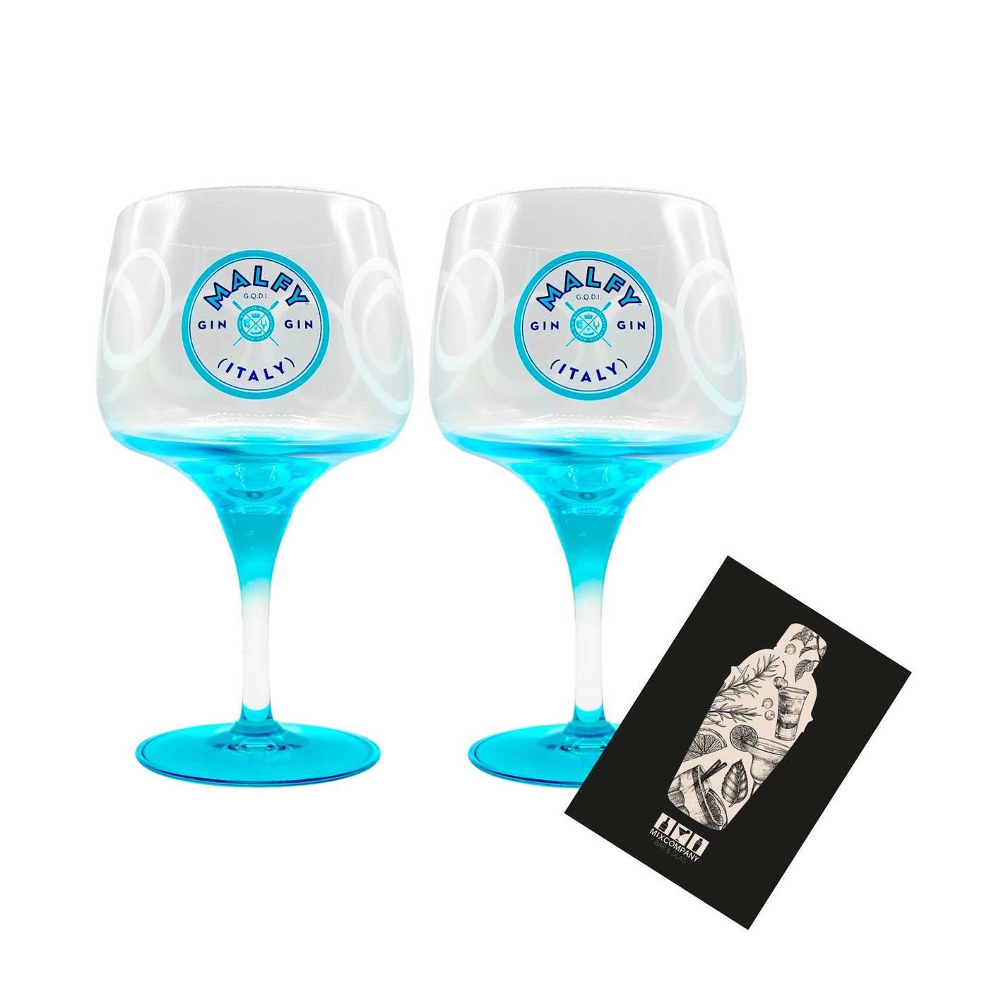 Ballon Gläser-Set Malfy Gin Ballon Gläser Blau - 2er Set Stielglas Ballonglas Gin & To Ballon Gläser-Set Malfy Gin Ballon Gläser Blau - 2er Set Stielglas Ballonglas Gin & To von Ballon