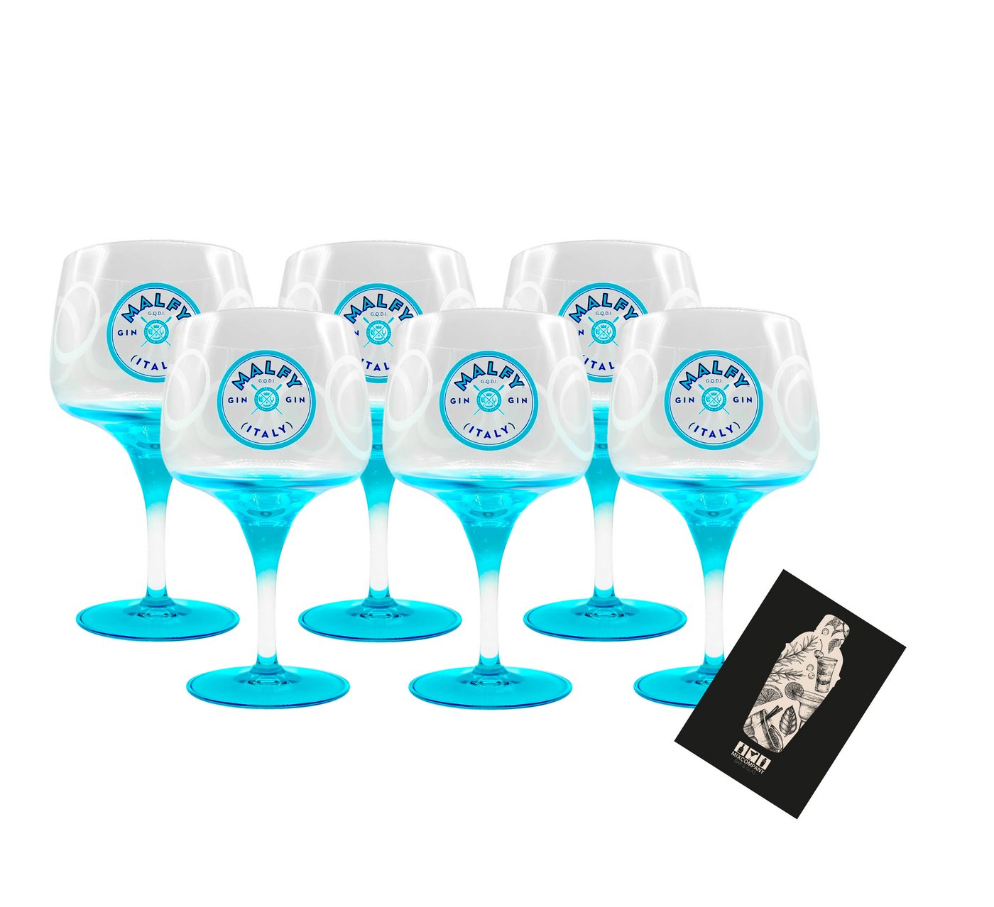 Ballon Gläser-Set Malfy Gin Ballon Gläser Blau - 6er Set Stielglas Ballonglas Gin & To Ballon Gläser-Set Malfy Gin Ballon Gläser Blau - 6er Set Stielglas Ballonglas Gin & To von Ballon