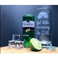 Let The Evening Be Gin ... Graviertes Hi-Ball Gin Glas von BalloonYourRoom