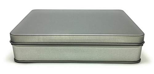 Balna 1 x Vorratsdose Metalldose eckig aus Weissblech mit Scharnierdeckel 15,6 x 12 x 3,5 cm Metallbox klein mit Deckel Keksdose Tabakdose Blechdose Balna 1 x Vorratsdose Metalldose eckig aus Weissblech mit Scharnierdeckel 15,6 x 12 x 3,5 cm Metallbox klein mit Deckel Keksdose Tabakdose Blechdose von Balna