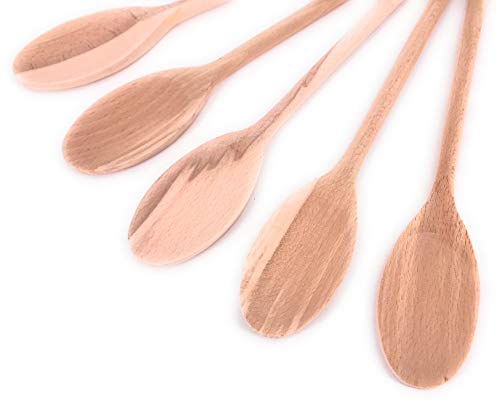 Balna 5 Stück Kochlöffel Holz Holzkochlöffel, Rührlöffel, Holzlöffel oval 35 cm Backlöffel Küchenhelfer Löffel Set für Töpfe und Pfannen Balna 5 Stück Kochlöffel Holz Holzkochlöffel, Rührlöffel, Holzlöffel oval 35 cm Backlöffel Küchenhelfer Löffel Set für Töpfe und Pfannen von Balna