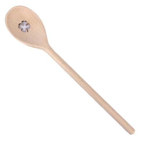 Kochlöffel aus Holz Motiv Kleeblatt 30 cm, Kochlöffel Holz Löffel Buchenholz 1 Stück Kochlöffel aus Holz Motiv Kleeblatt 30 cm, Kochlöffel Holz Löffel Buchenholz 1 Stück von Balna