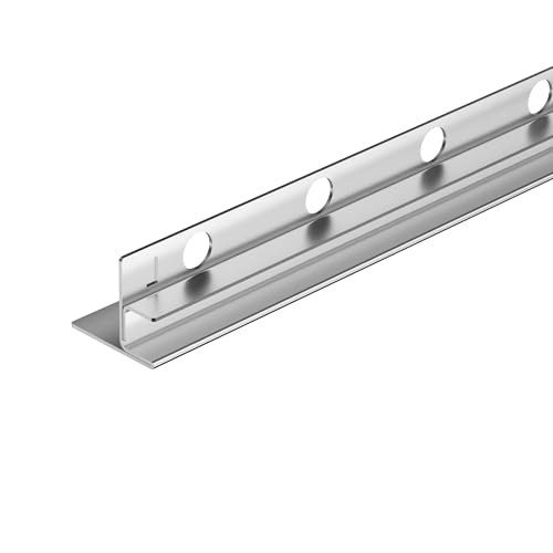 Balneo Duschleiste Edelstahl Zuschneidbar - Gefälleprofil Keil-Profil Duschleiste Edelstahl - Zuschneidbar für die Duschkabine - Leicht zu reinigen - Sicher - Links - 1,1x170x3 cm - Inox von Balneo