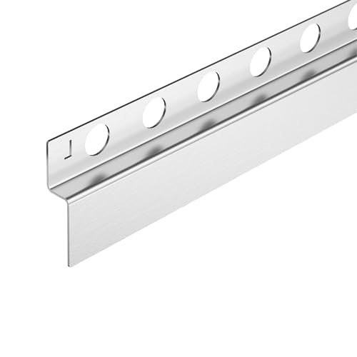 Balneo Duschleiste Edelstahl Zuschneidbar - Gefälleprofil Keil-Profil Duschleiste Edelstahl - Zuschneidbar für die Duschkabine - Leicht zu reinigen - Sicher - Links - 1,2x120x3 cm - Inox von Balneo