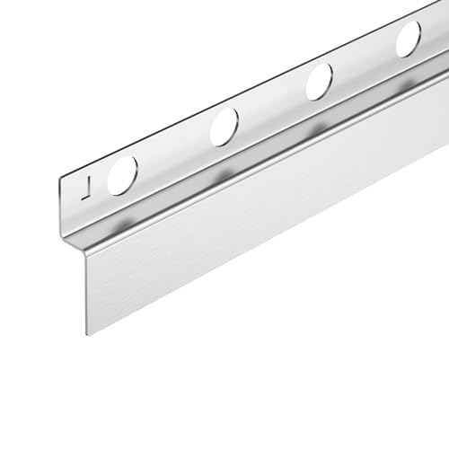 Balneo Duschleiste Edelstahl Zuschneidbar - Gefälleprofil Keil-Profil Duschleiste Edelstahl - Zuschneidbar für die Duschkabine - Leicht zu reinigen - Sicher - Links - 1,2x170x3 cm - Inox von Balneo