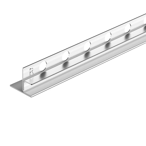 Balneo Duschleiste Edelstahl Zuschneidbar - Gefälleprofil Keil-Profil Duschleiste Edelstahl - Zuschneidbar für die Duschkabine - Leicht zu reinigen - Sicher - Rechts - 1,1x120x3 cm - Inox von Balneo