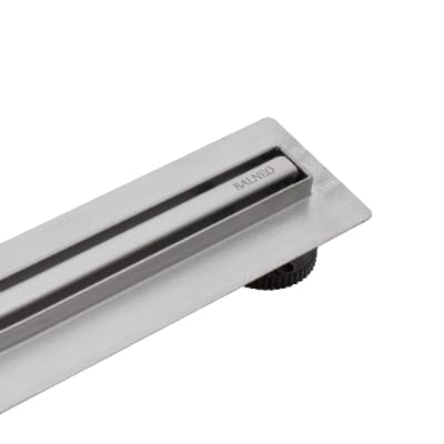 Balneo Duschrinne Komplettset 90 cm Duschabfluss Bodenablauf Dusche - Entwässerungsrinne Duschablauf Flach Haarsieb - Slim & Low ProLine Abflusssieb Dusche Geruchsverschluss - Chrom von Balneo