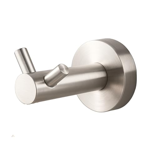 Balneo Klebehaken aus Edelstahl, Inox Handtuchhalter minimalistisches Design für Bad & Küche, Wandhaken rostfrei & belastbar bis 5 kg, Handtuchhaken mit verdeckte Befestigung von Balneo