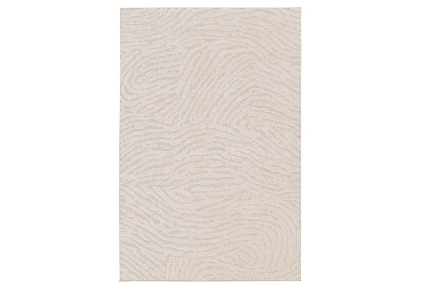 Teppich ISOLA, 160 x 230 cm, Creme, mit Zebramuster, rechteckig, Höhe: 9 mm, Polyester, Polypropylen von OTTO