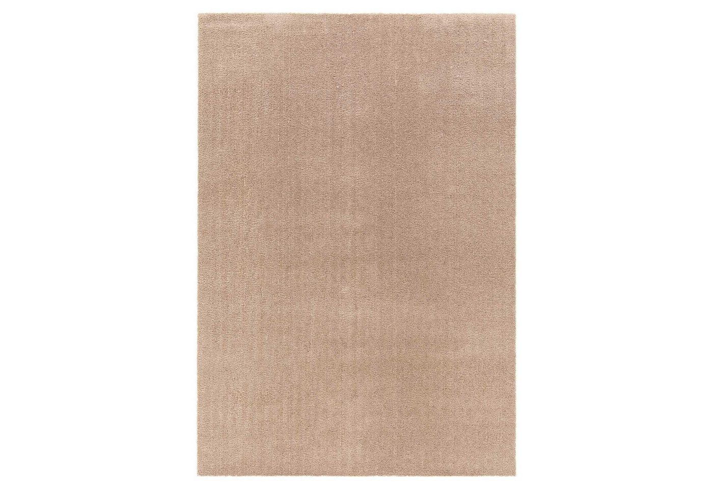 Teppich KISS, 120 x 170 cm, Sandfarben, Polyester, Uni, rechteckig, Höhe: 12 mm von OTTO