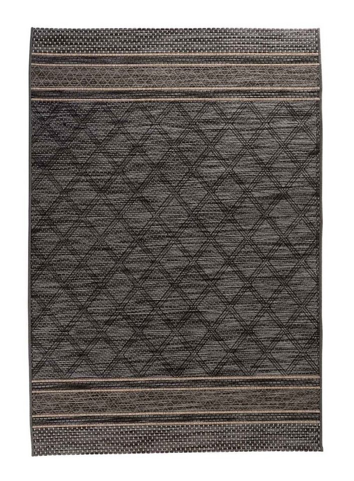 Outdoorteppich MIRA KARO, Schwarz, Kunstfaser, 200 x 290 cm, rechteckig, UV-beständig, Wasserabweisend, Outdoorgeeignet, Pflegeleicht Outdoorteppich MIRA KARO, Schwarz, Kunstfaser, 200 x 290 cm, rechteckig, UV-beständig, Wasserabweisend, Outdoorgeeignet, Pflegeleicht von OTTO