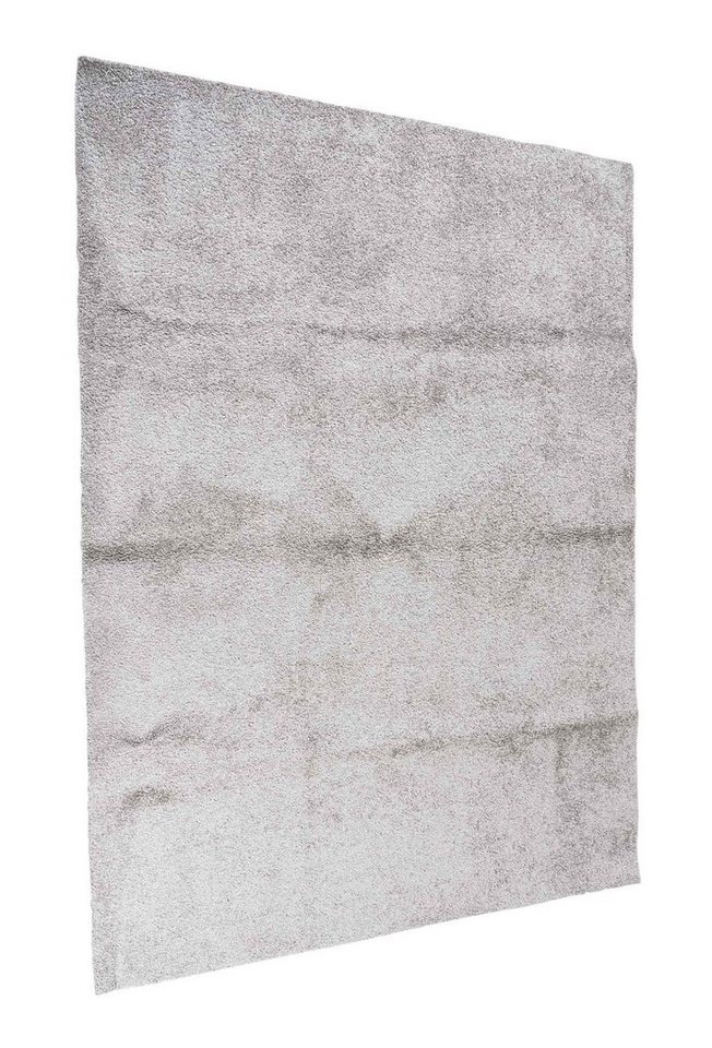 Teppich DOLCE, Silber, 80 x 150 cm, Polypropylen, Uni, rechteckig, Höhe: 12 mm von OTTO