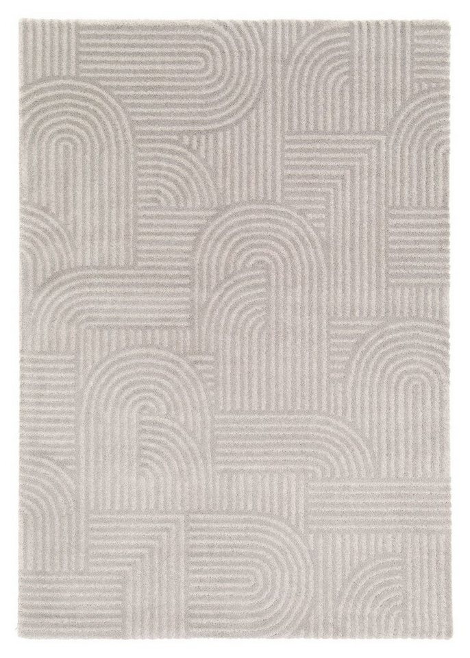 Teppich MOON, Polypropylen, Silbergrau, 80 x 150 cm, Balta Rugs, rechteckig, Höhe: 17 mm von Balta Rugs