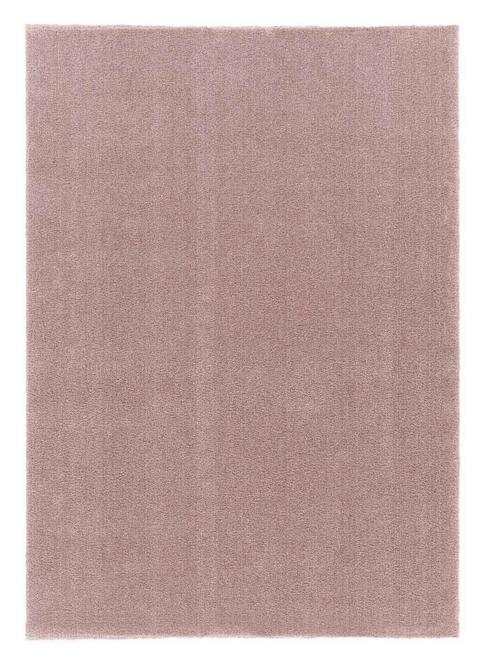 Teppich TOUCH, Rose, 80 x 150 cm, Polyester, Uni, Balta Rugs, rechteckig, Höhe: 20 mm von Balta Rugs