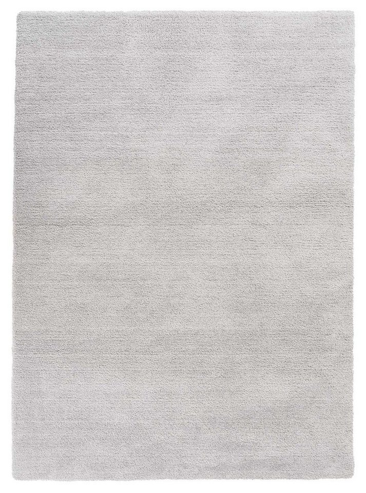 Teppich TOUCH, Silber, 80 x 150 cm, Polyester, Uni, Balta Rugs, rechteckig, Höhe: 20 mm von Balta Rugs