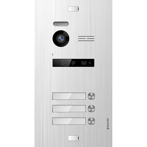 Balter EVO-HD Video Türsprechanlage Zusatz Tüstation, Video Türklingel mit Kamera, 3 Familienhaus Klingel, Full HD-Kamera, 2 Draht Bus, Gegensprechanlage mit 175° Weitwinkel-Kamera Balter EVO-HD Video Türsprechanlage Zusatz Tüstation, Video Türklingel mit Kamera, 3 Familienhaus Klingel, Full HD-Kamera, 2 Draht Bus, Gegensprechanlage mit 175° Weitwinkel-Kamera von Balter