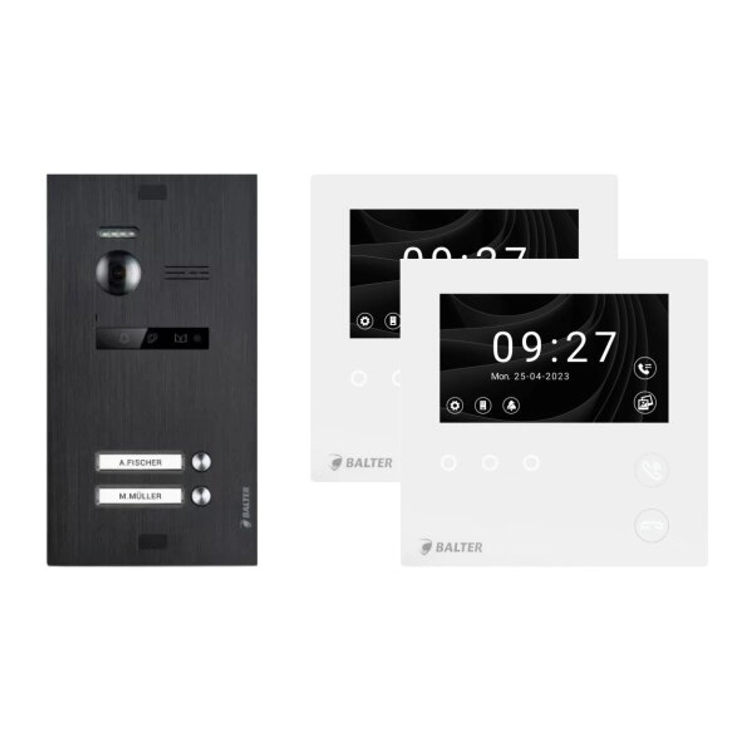 Balter Evo-HD-Mini Video Türsprechanlage Komplettsystem für 2-Familienhaus mit 4,3 Zoll WiFi Monitor Schwarz Balter Evo-HD-Mini Video Türsprechanlage Komplettsystem für 2-Familienhaus mit 4,3 Zoll WiFi Monitor Schwarz von Balter