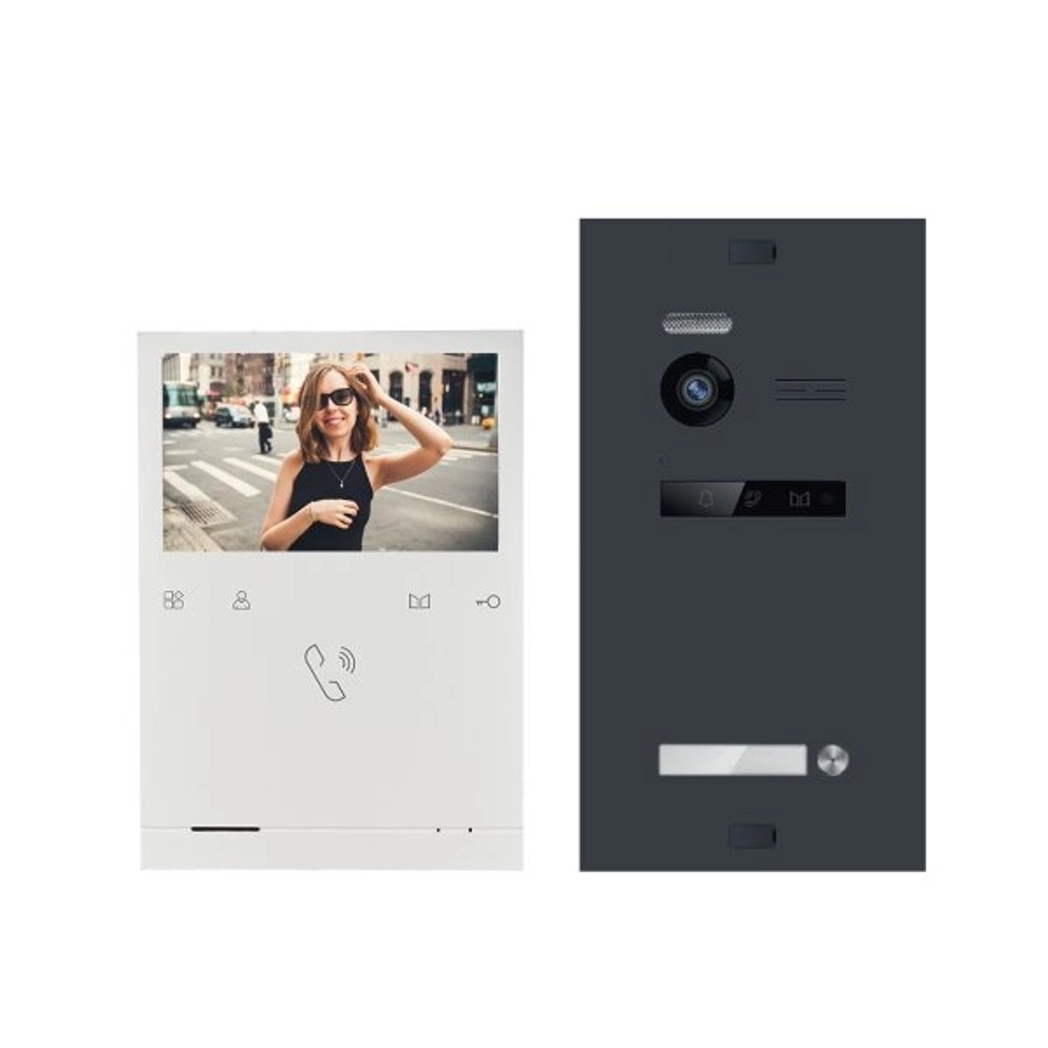Balter Evo Quick Video Türsprechanlage für 1 Familienhaus mit 4,3 Zoll Monitor 2-Draht Bus Anthrazitgrau Balter Evo Quick Video Türsprechanlage für 1 Familienhaus mit 4,3 Zoll Monitor 2-Draht Bus Anthrazitgrau von Balter