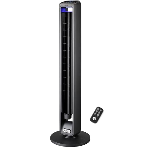 Balter Turmventilator mit Fernbedienung, Ventilator leise 106 cm, Standventilator mit Oszilation, mobiler Luftkühler, 3 Geschwindigkeiten, 3 Modi – Timer bis 15 Std Balter Turmventilator mit Fernbedienung, Ventilator leise 106 cm, Standventilator mit Oszilation, mobiler Luftkühler, 3 Geschwindigkeiten, 3 Modi – Timer bis 15 Std von Balter
