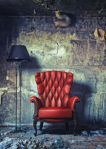 Baltes Ihr Bilderlieferant Der rote Sessel Vintage Hochformat Größe 80 x 120 cm von Baltes Ihr Bilderlieferant