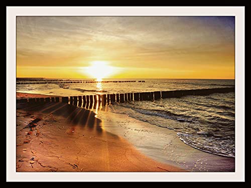Baltes Ihr Bilderlieferant Strandbild gerahmt Größe 90 x 60 cm von Baltes Ihr Bilderlieferant