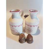 Vintage Schramberg Smf Gläser Für Essig Und Öl von BalthazarBoutique