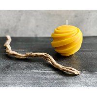 Runde Spiralkerzen | Bienenwachs Kerzen Modernes Dekor Ungiftig Umweltfreundlich von BalticPineStudio