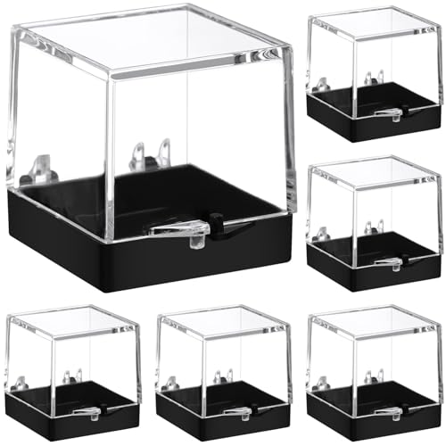 Baluue 12 Stück Mineralien-Standard-Displaybox 3.5cm Mini-Behälter Kunststoff-Edelstein-Aufbewahrungsbox Mit Deckel Proben-Display-Behälter Mineral-Vitrine Mineralien-Probenetui von Baluue