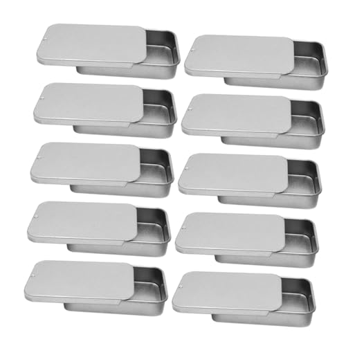 Baluue 18 Stück Teiliges Rechteckige Metalldosen aus Blech mit Deckel Stabile Auslaufsichere Aufbewahrungsboxen für Lippenbalsam Kerzen Schmuck und Geschenke für Basteln und Alltag Baluue 18 Stück Teiliges Rechteckige Metalldosen aus Blech mit Deckel Stabile Auslaufsichere Aufbewahrungsboxen für Lippenbalsam Kerzen Schmuck und Geschenke für Basteln und Alltag von Baluue