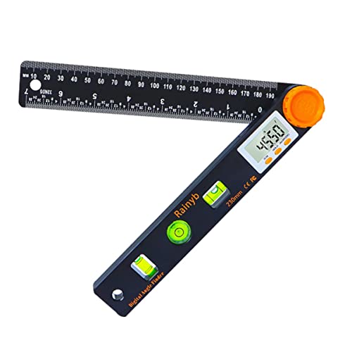 Baluue Winkellineal Winkelmesser Wasserwaage Digital mit Anzeige 1 Satz Rostfrei Messwerkzeug Goniometer 41cm Tragbar Hohe Genauigkeit für Holzbearbeitung Industrie Heimwerker Baluue Winkellineal Winkelmesser Wasserwaage Digital mit Anzeige 1 Satz Rostfrei Messwerkzeug Goniometer 41cm Tragbar Hohe Genauigkeit für Holzbearbeitung Industrie Heimwerker von Baluue