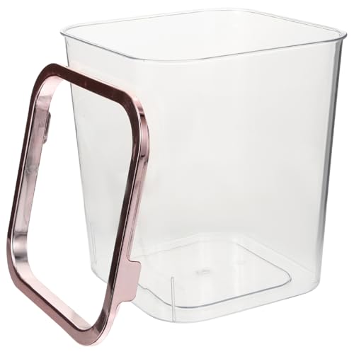 Baluue Transparente Mülleimer Für Küche Und Büro Mini Abfalleimer 18X20Cm Dekorativer Müllkorb Für Schlafzimmer Und Kinderzimmer 2 Stück von Baluue