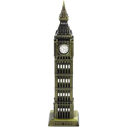 Baluue Metallisches Big Skulpturengebäude - Prägnante Londoner Turm Statue Als Dekoration - Oder Souvenir - Inklusive Londoner Wahrzeichen Und Big Uhr - Für Zuhause Und von Baluue