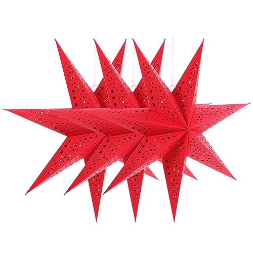 Baluue 3stücke Teiliges Hängestern-lampenschirm Weihnachtsstern-lampe Für Festliche Dekoration Langlebig Und Stilvoll Für Innenräume Und Besondere Anlässe von Baluue