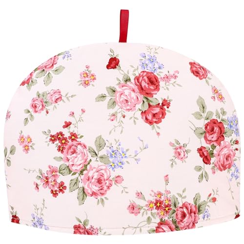 Baluue Teewärmer Baumwolle Teekannenwärmer Stoff Abdeckung für Kaffeekanne Wasserkocher Tea Pot Cosy Kannenwärmer Haube Isolierung Staubschutz Xmas Deko Weihnachten von Baluue