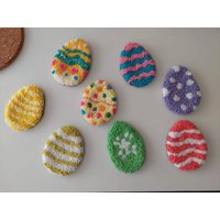 Punch Needle Ostern Untersetzer, Tufted Oster Hand Süße Kerze Display, Danish Pastell Dekor von BaluxHome