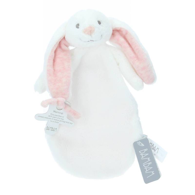 BamBam Schmusetuch Hase in Geschenkbox weiß/rosa von BamBam B.V.