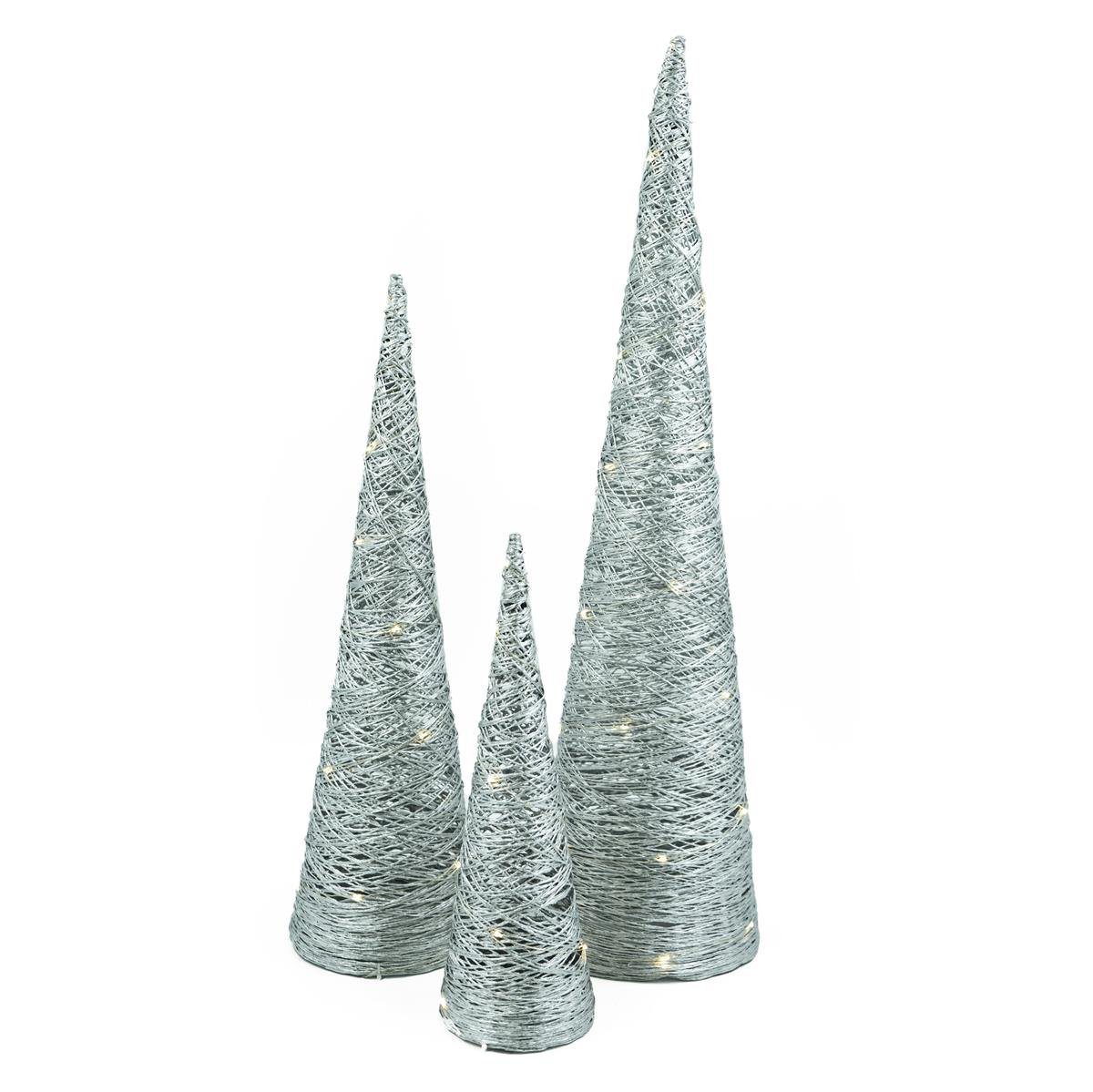 Bambelaa! LED Dekolicht Bambelaa! 3er Set LED Pyramide für Innen Silber / Gold [Variation] von Bambelaa!